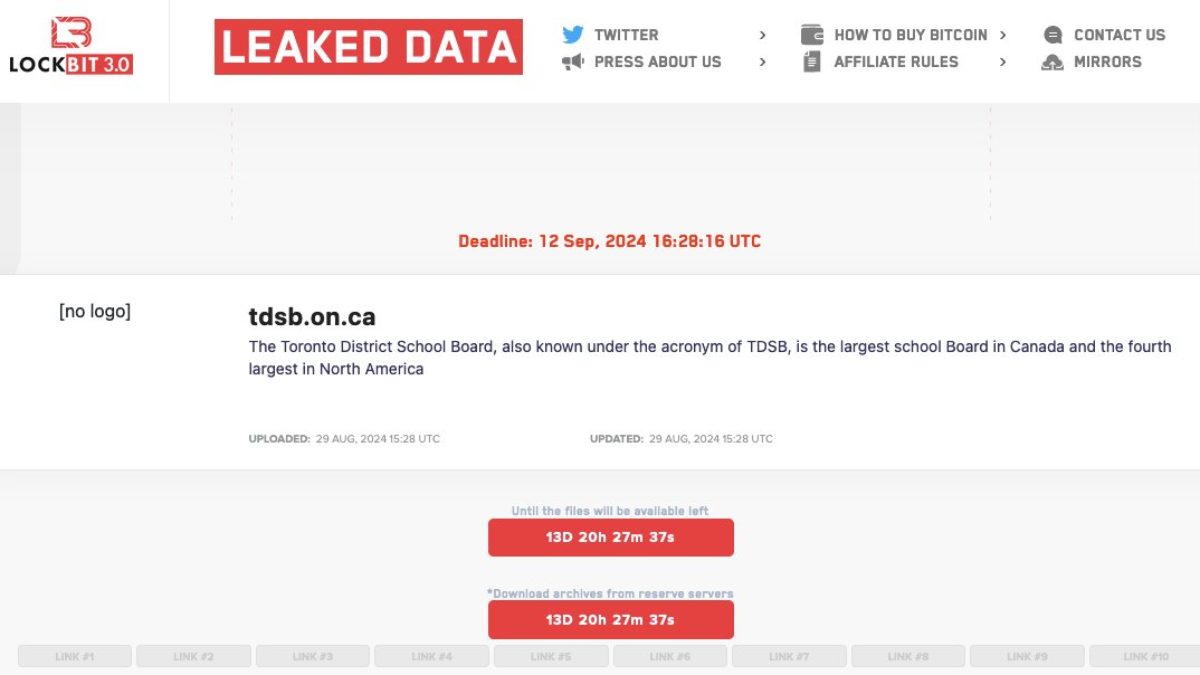 ロックビットがトロント教育委員会へ不正アクセスとランサムウェア攻撃を主張|セキュリティニュースのセキュリティ対策Lab