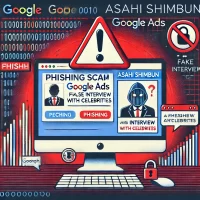 Google広告で朝日新聞のフィッシングサイトに誘導 ムロツヨシさんと黒柳徹子さんの偽対談に注意