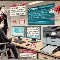 キヤノン製プリンタードライバーにバッファオーバーフローの脆弱性(CVE-2025-1268)