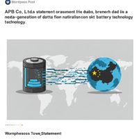 中国への次世代電池技術の情報漏洩 報道ついて、APB株式会社が声明を発表