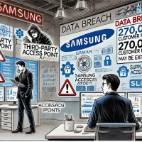 サムスン ドイツの顧客情報が27万件が漏洩か-外部アカウントから侵入しサプライチェーン攻撃の可能性