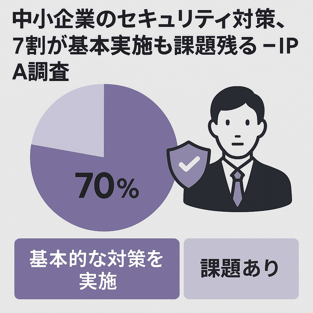 中小企業のセキュリティ対策、7割が基本的な対策を実施も課題残る-IPA調査|セキュリティニュースのセキュリティ対策Lab
