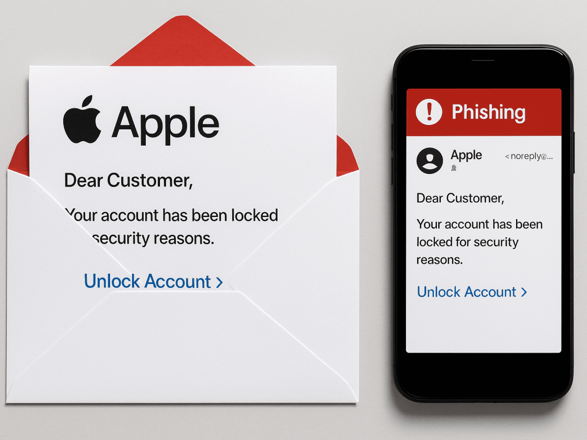Appleを騙るフィッシングメール(迷惑メール)の実例【注意喚起 