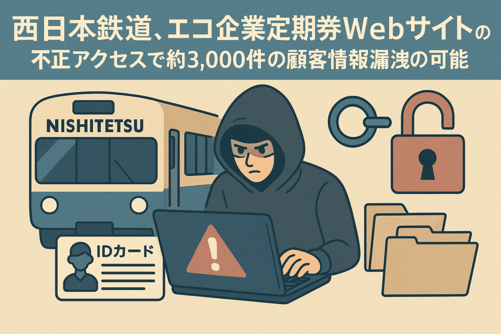 西日本鉄道、エコ企業定期券Webサイトへの不正アクセスで約3,000件の顧客情報漏洩の可能性|セキュリティニュースのセキュリティ対策Lab