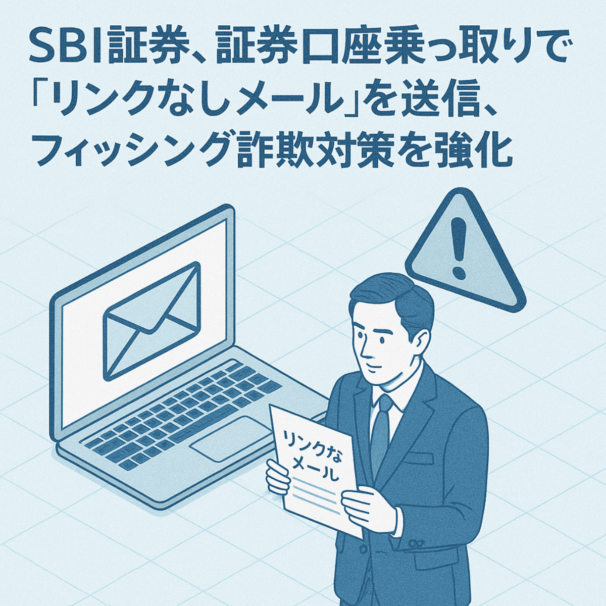 SBI証券、証券口座乗っ取り急増で「リンクなしメール」を送信、フィッシング詐欺対策を強化|セキュリティと金融のニュース