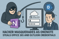 ハッカーが偽のOneNoteを装いOffice365とOutlookの認証情報を窃取