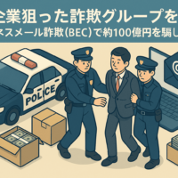 日本企業狙った詐欺グループを摘発 -ビジネスメール詐欺（BEC）で約10億円を騙し取る
