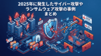 2025年に発生したサイバー攻撃やランサムウェア攻撃の事例 まとめ