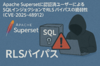 Apache Supersetに認証済ユーザーによるSQLインジェクションでRLSバイパスの脆弱性(CVE-2025-48912)
