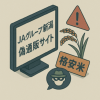 JAグループ新潟を騙る偽通販サイトが出現─格安米販売を装い被害誘発、現在は削除済み