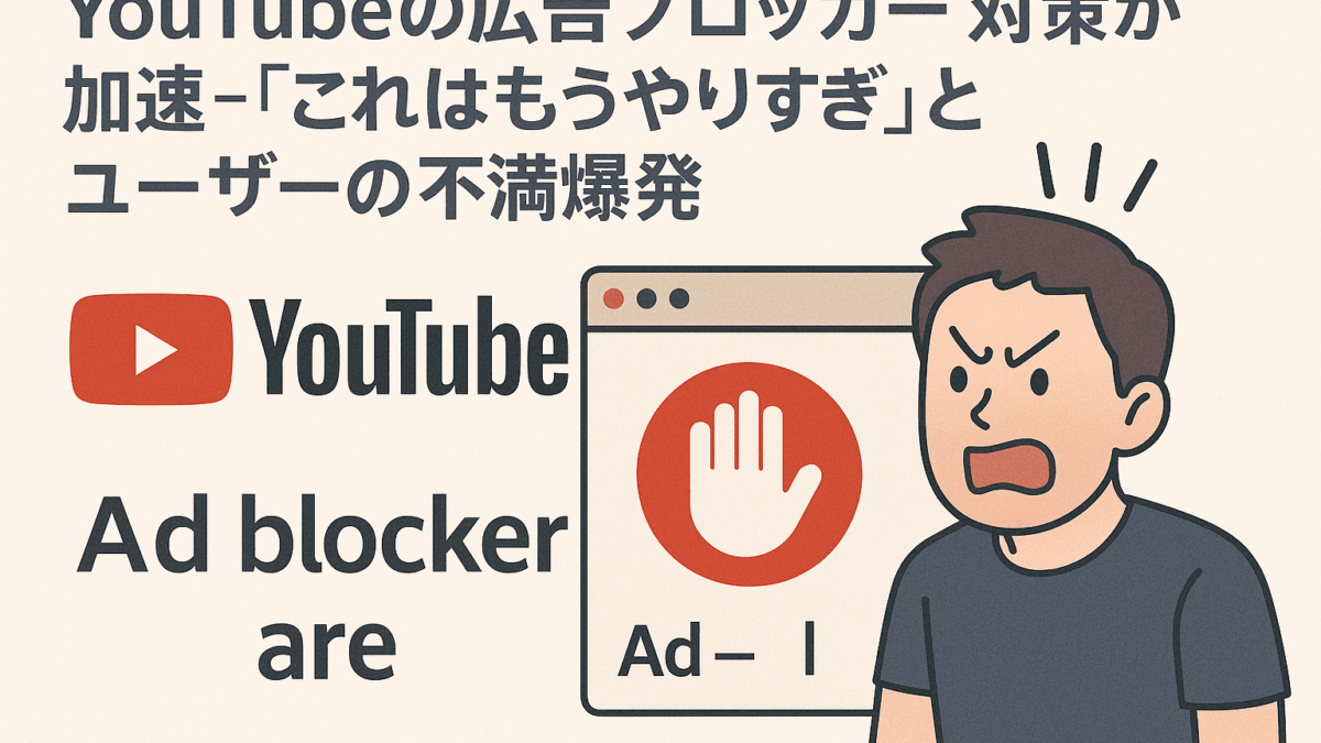 YouTubeの広告ブロッカー 対策が加速-「これはもうやりすぎ」とユーザーの不満爆発|ITとセキュリティのニュース|セキュリティ対策Lab