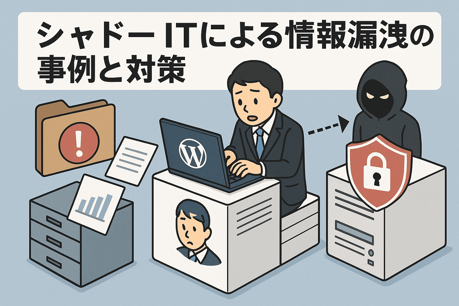 シャドーITによる情報漏洩の事例と対策