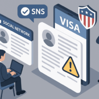 米国 ビザ申請でSNS公開が新たな条件に-学生・研修ビザに影響、審査強化で待機時間も
