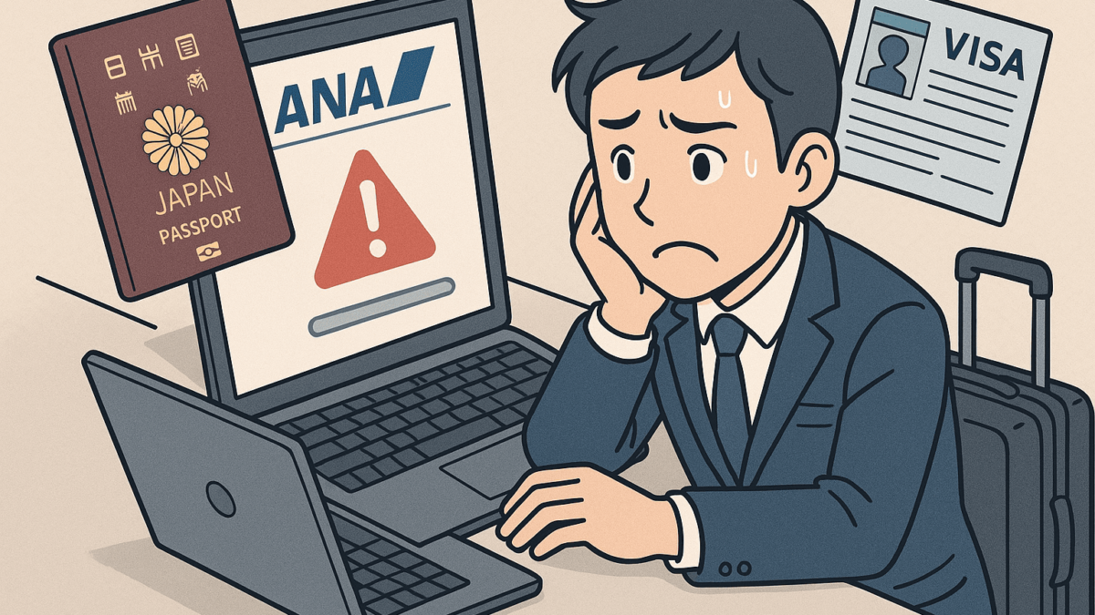 ANA 国際線 Webサイトのシステム不具合でパスポートやビザなど渡航書類登録ができない状態に【2025年7月16日】|システム障害のニュース