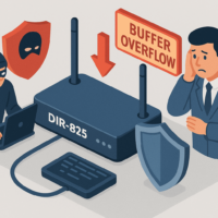 D-Link DIR-825に重大なバッファオーバーフロー脆弱性(CVE-2025-7206)