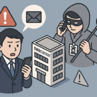 ネオキャリア社員を装った詐欺的な連絡が確認される【注意喚起】