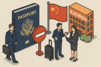 中国で米政府職員が出国禁止-資産運用最大手のブラックロックは中国出張を制限