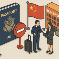 中国で米政府職員が出国禁止-資産運用最大手のブラックロックは中国出張を制限