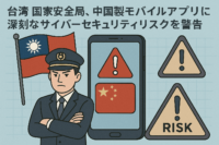 台湾 国家安全局、中国製モバイルアプリに深刻なサイバーセキュリティリスクを警告