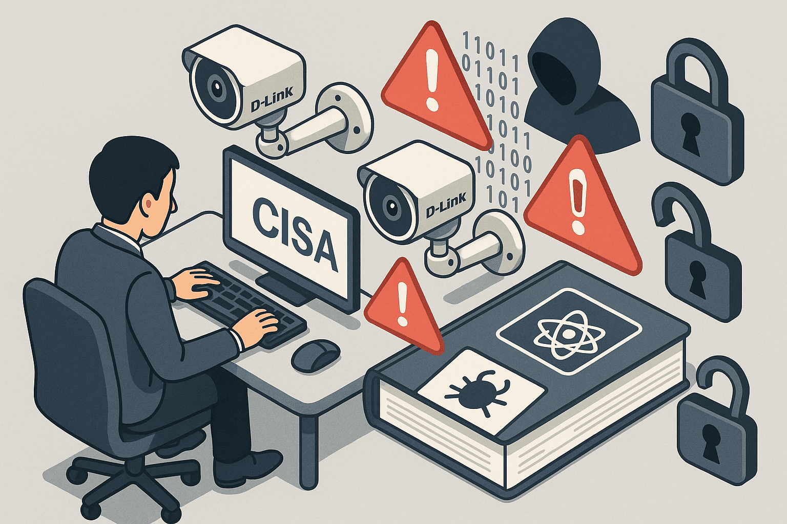 CISA、D-Link製EOL監視カメラ等に関する3件の深刻な脆弱性を既知の悪用済み脆弱性カタログに追加