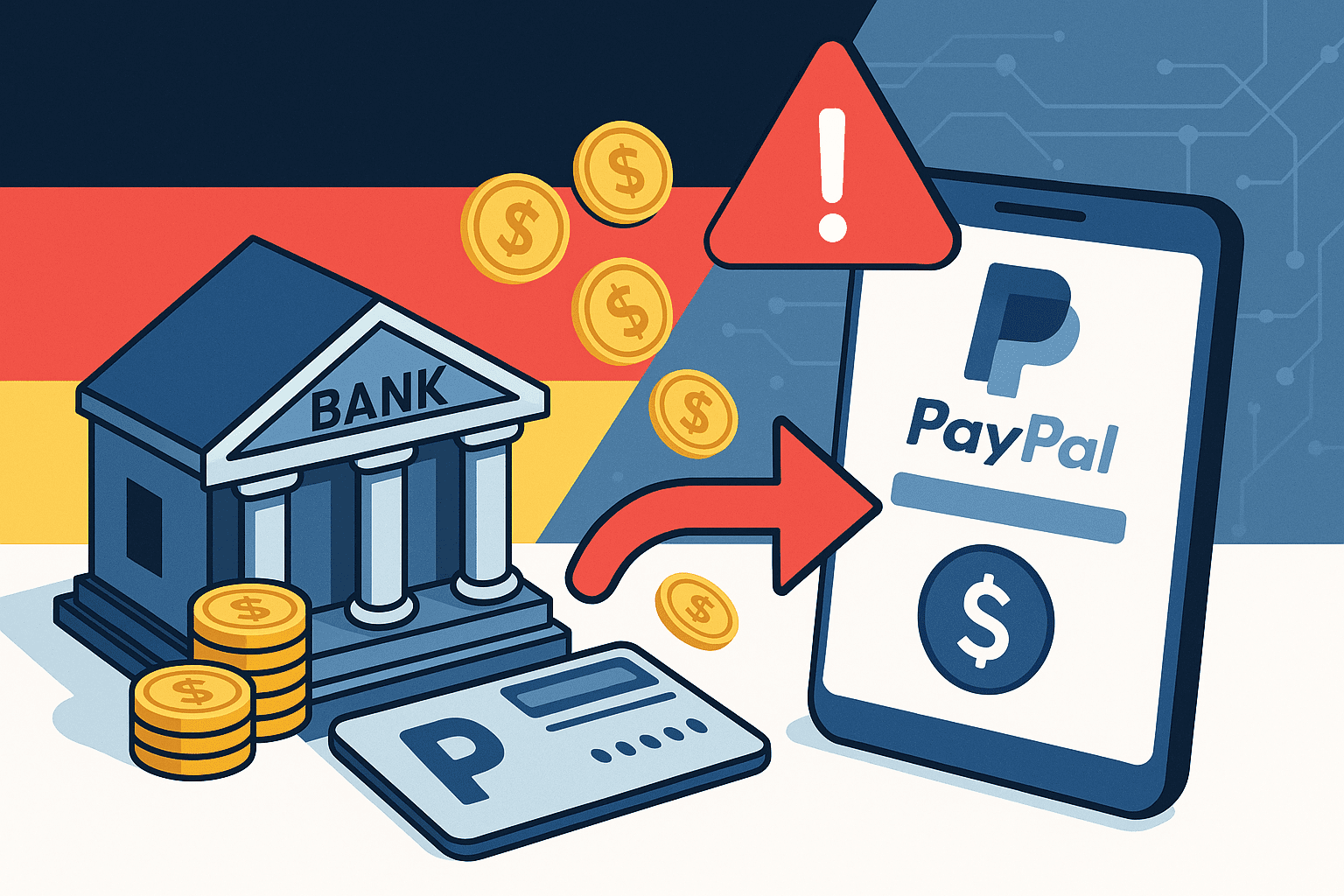 ドイツの複数銀行がPayPalの口座振替を一時停止-大量の不審な引き落としを検知
