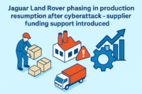 ジャガーランドローバー、サイバー攻撃後の生産を段階的に再開-サプライヤー向け資金繰り支援も導入