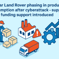 ジャガーランドローバー、サイバー攻撃後の生産を段階的に再開-サプライヤー向け資金繰り支援も導入