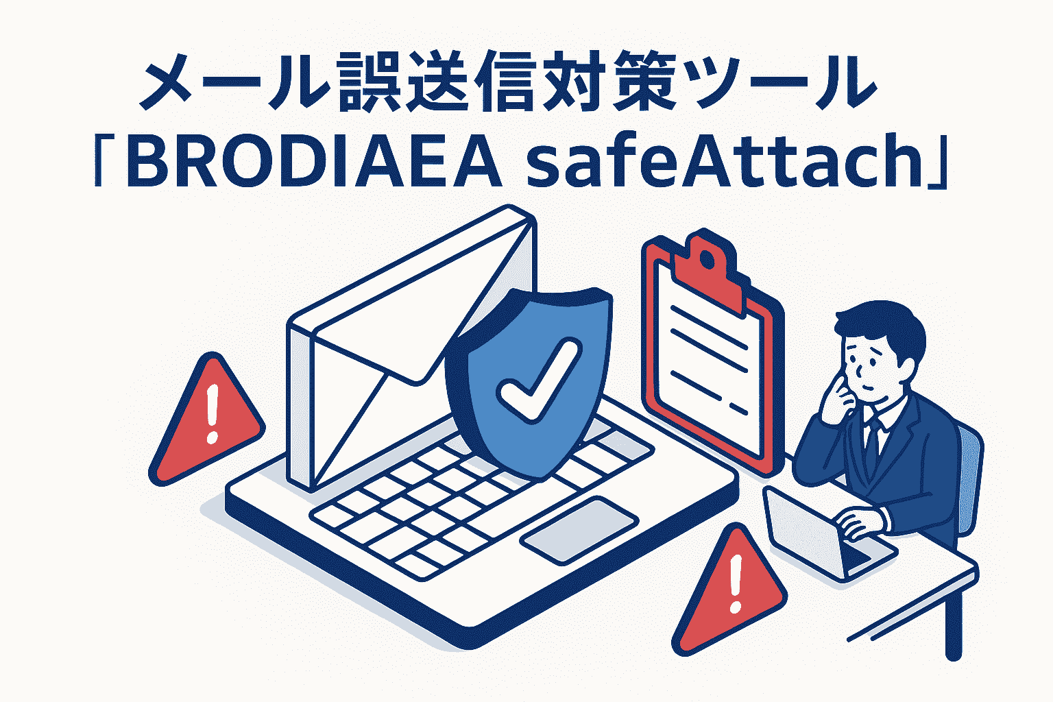 メール誤送信対策ツール「BRODIAEA safeAttach」