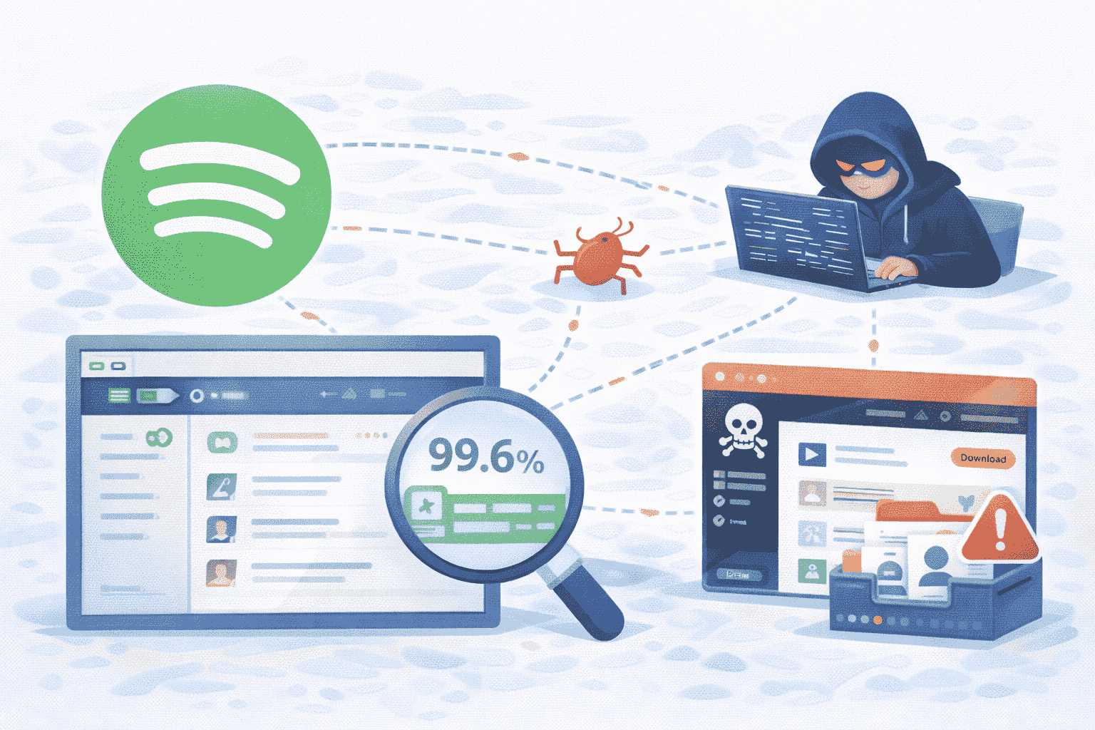 Spotifyの視聴データの約99.6%をカバーする海賊版サイトが公開-Spotifyは不正アクセスの調査を開始