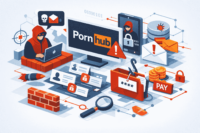 PornHub(ポルノハブ)のサイバー攻撃による会員情報漏洩でハッカーが本格的な恐喝を開始