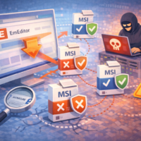 EmEditor 公式サイトのインストーラー 導線改ざん、最大約2週間の確認を推奨-複数の偽署名MSIが混入
