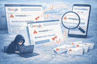 Googleの正規通知を装うフィッシングが拡大-「noreply」から大量送信