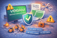 Veeam Backup & Replication 13、複数の深刻な脆弱性を修正(CVE-2025-55125,CVE-2025-59469,CVE-2025-59470)