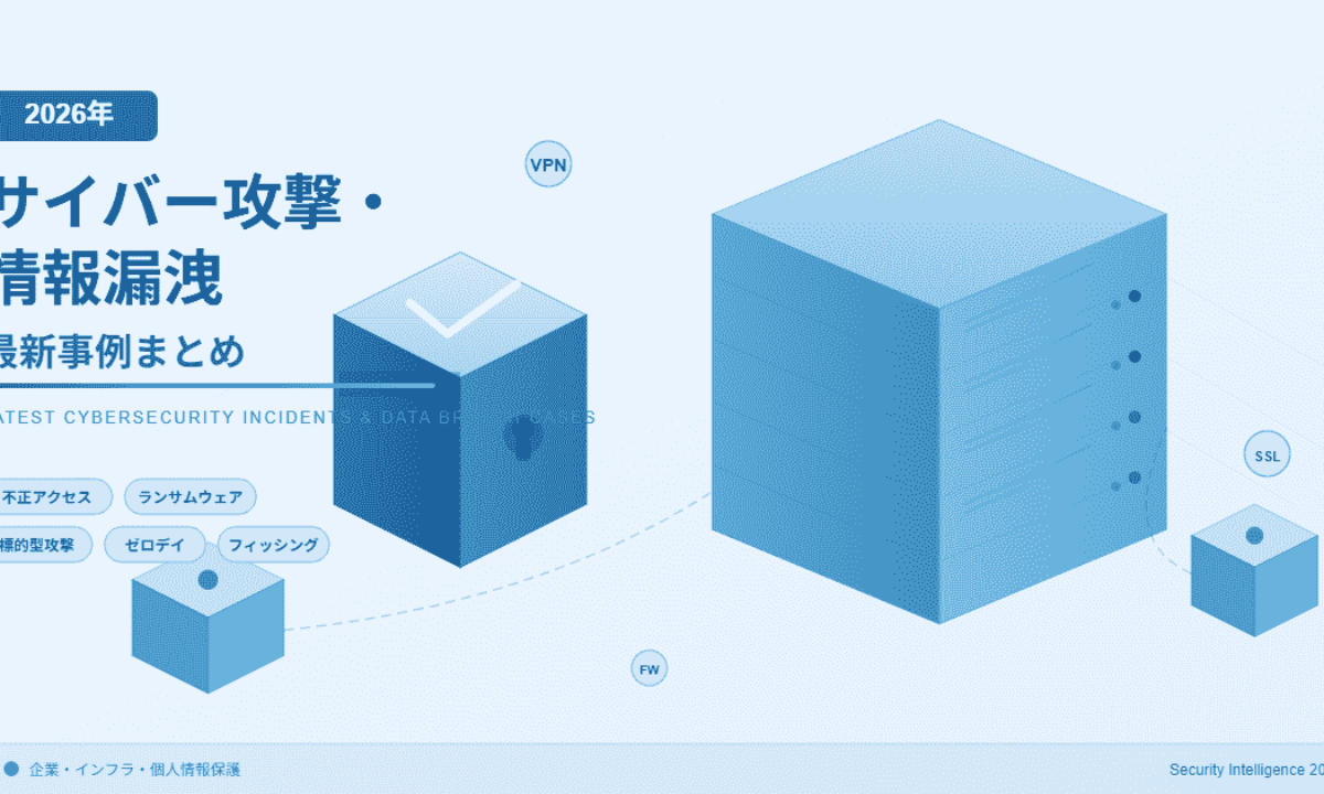 2026年】サイバー攻撃・情報漏洩の最新 事例|セキュリティニュースの
