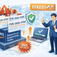 AWS、Research and Engineering Studioの3件の脆弱性を修正(CVE-2026-5707,CVE-2026-5708,CVE-2026-5709)AWS、Research and Engineering Studioの3件の脆弱性を修正(CVE-2026-5707,CVE-2026-5708,CVE-2026-5709)