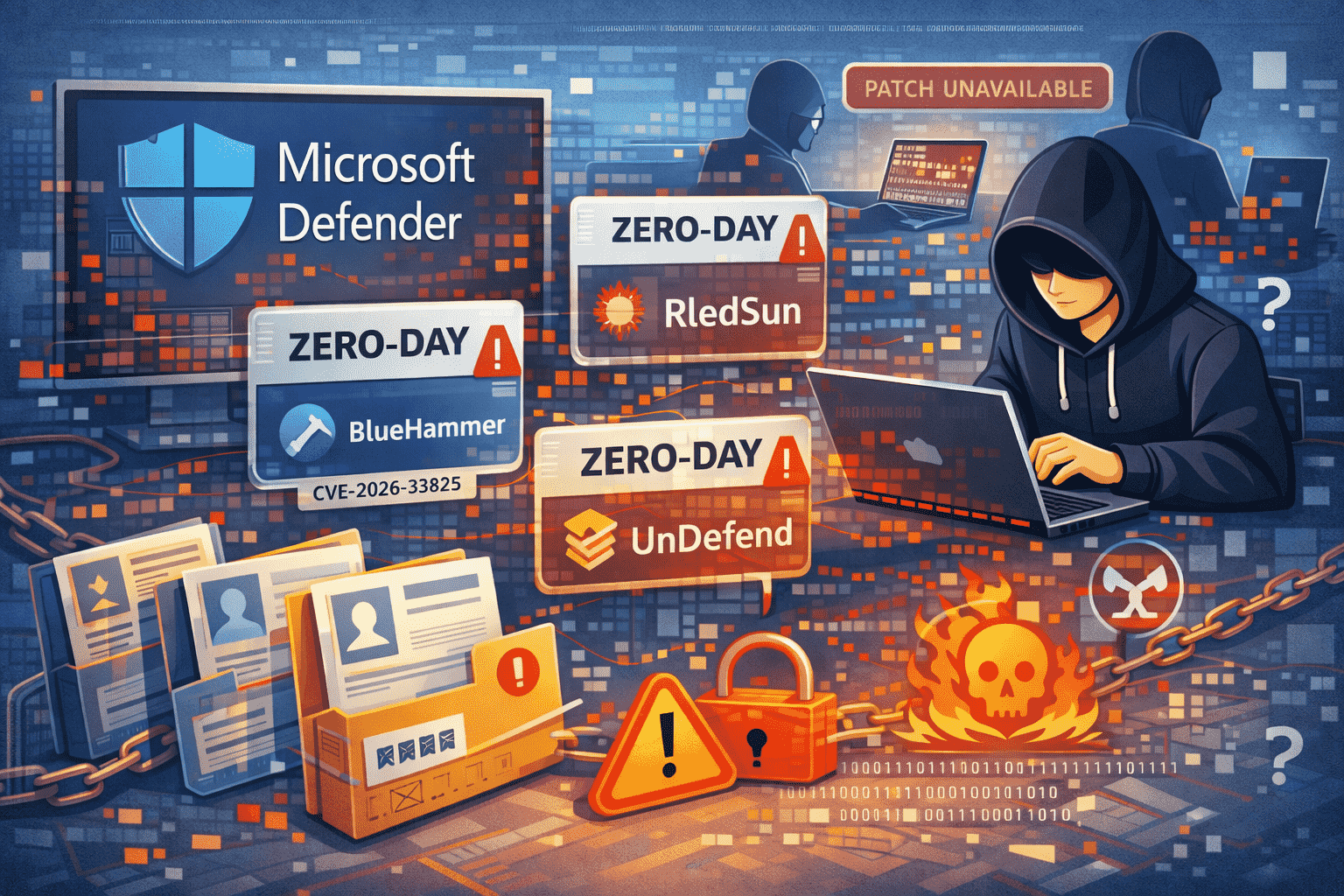 Microsoft Defender のゼロデイ 脆弱性3件がサイバー攻撃に悪用-BlueHammer・RedSun・UnDefend(CVE-2026-33825)