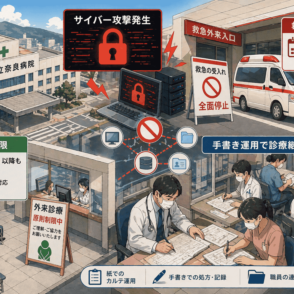 臨床医の注射と処方 : 適切で安全な処方の実際 市立奈良病院、サイバー攻撃で救急を4月22日午前3時より全面 停止