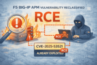 F5 BIG-IP APMの脆弱性がRCEに再分類-CVE-2025-53521は既に悪用確認