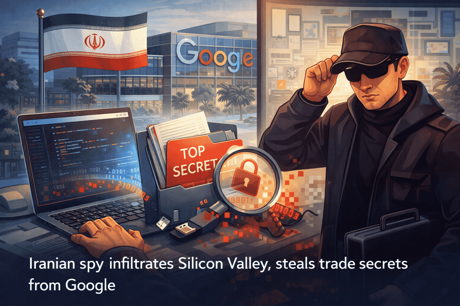 イランのスパイがシリコンバレーに潜入、Googleから企業秘密を窃取した事件も
