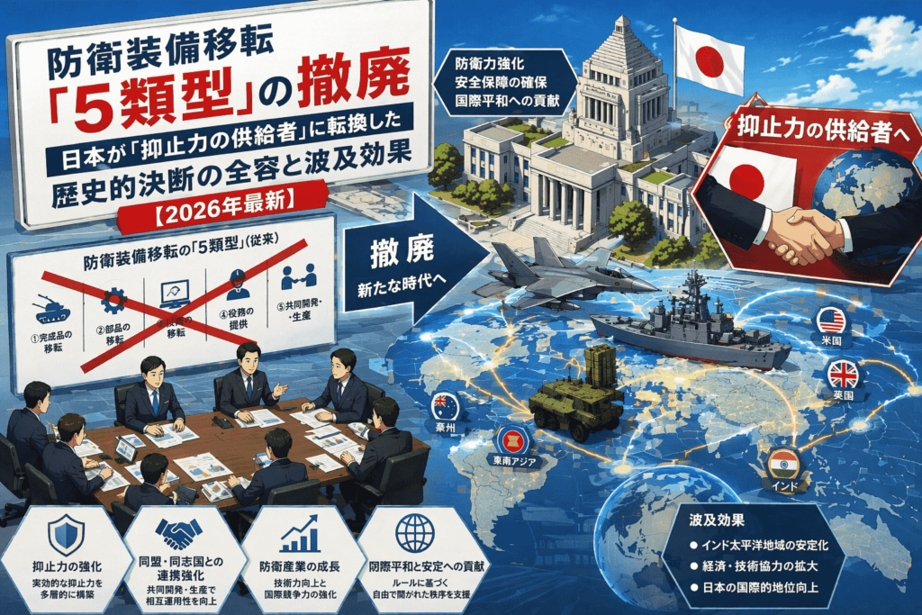 防衛装備移転「5類型」の撤廃で日本の武器輸出 原則 可能に歴史的決断の全容と波及効果【2026年最新】|セキュリティニュースのセキュリティ対策Lab