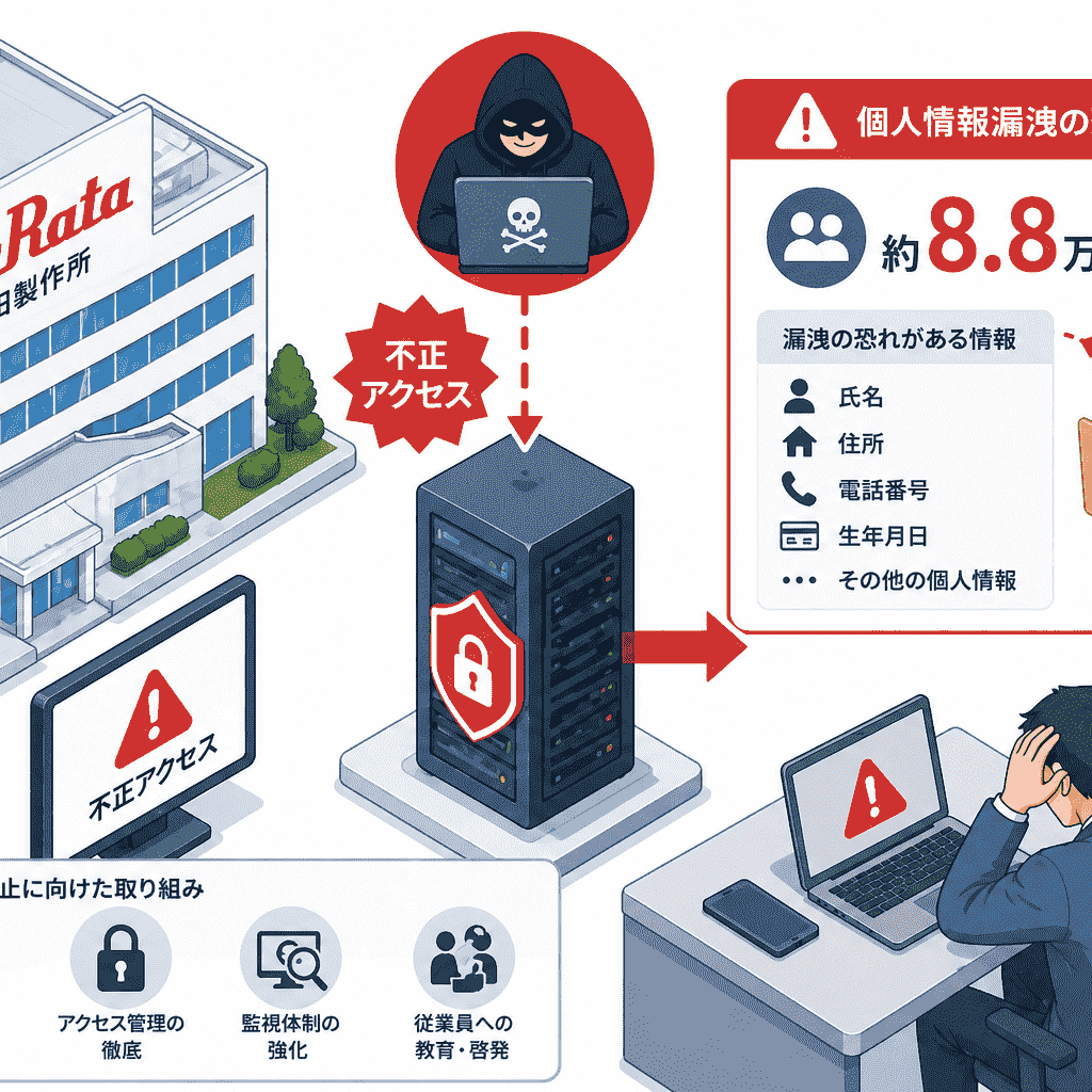 村田製作所、不正アクセスによるサイバー攻撃で約8.8万件の個人情報