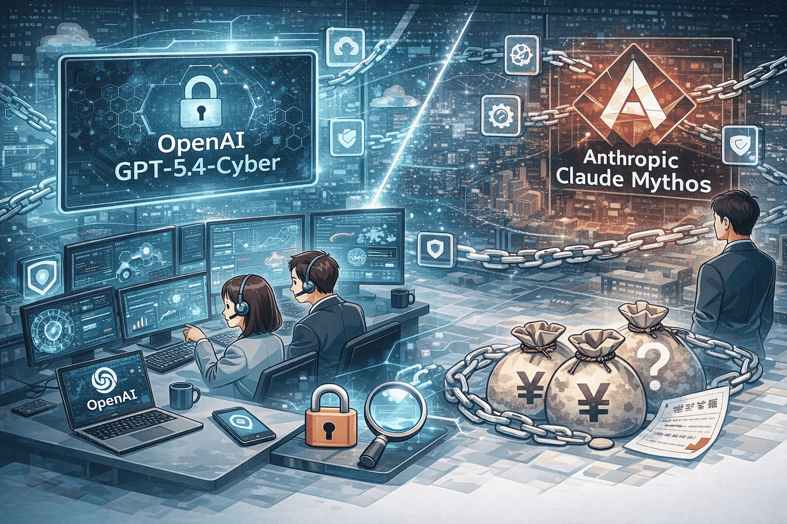 OpenAI「GPT-5.4-Cyber」をセキュリティチーム向けにリリース｜Anthropic「Claude Mythos」との戦略的差異・効果・アクセス方法を解説