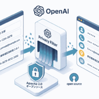 OpenAI、個人情報を自動マスキングするOSS型AI「Privacy Filter」をApache 2.0で公開