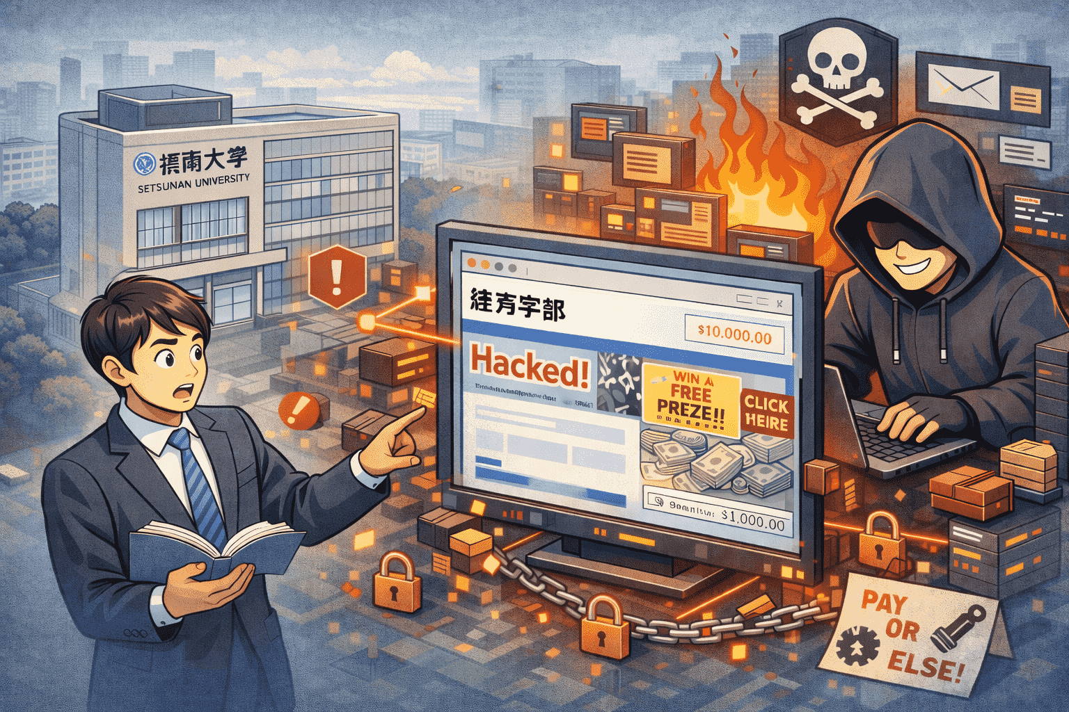 摂南大学、経済学部オリジナルサイトの一部改ざんを公表