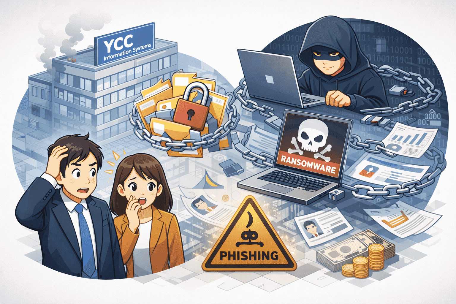 YCC情報システム、ランサムウェアによるサイバー攻撃で情報漏洩の恐れ
