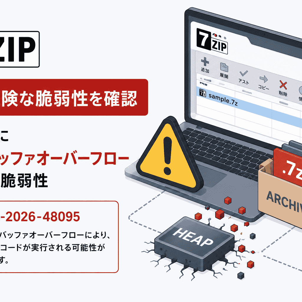 7-Zipにヒープバッファオーバーフローが可能な危険な脆弱性-CVE-2026