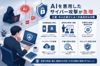 AIを悪用したサイバー攻撃が急増、企業・中小企業がとるべき具体的な対策【2026年最新】