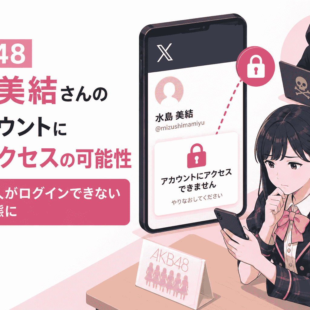 AKB48 水島美結さんのXアカウントに不正アクセスの恐れ、本人が