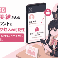 AKB48 水島美結さんのXアカウントに不正アクセスの恐れ、本人がログインできない状態に