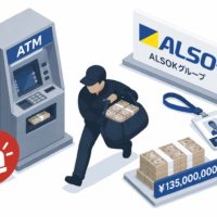 ALSOK グループ 元社員がATMから現金1億3,500万円を窃盗か